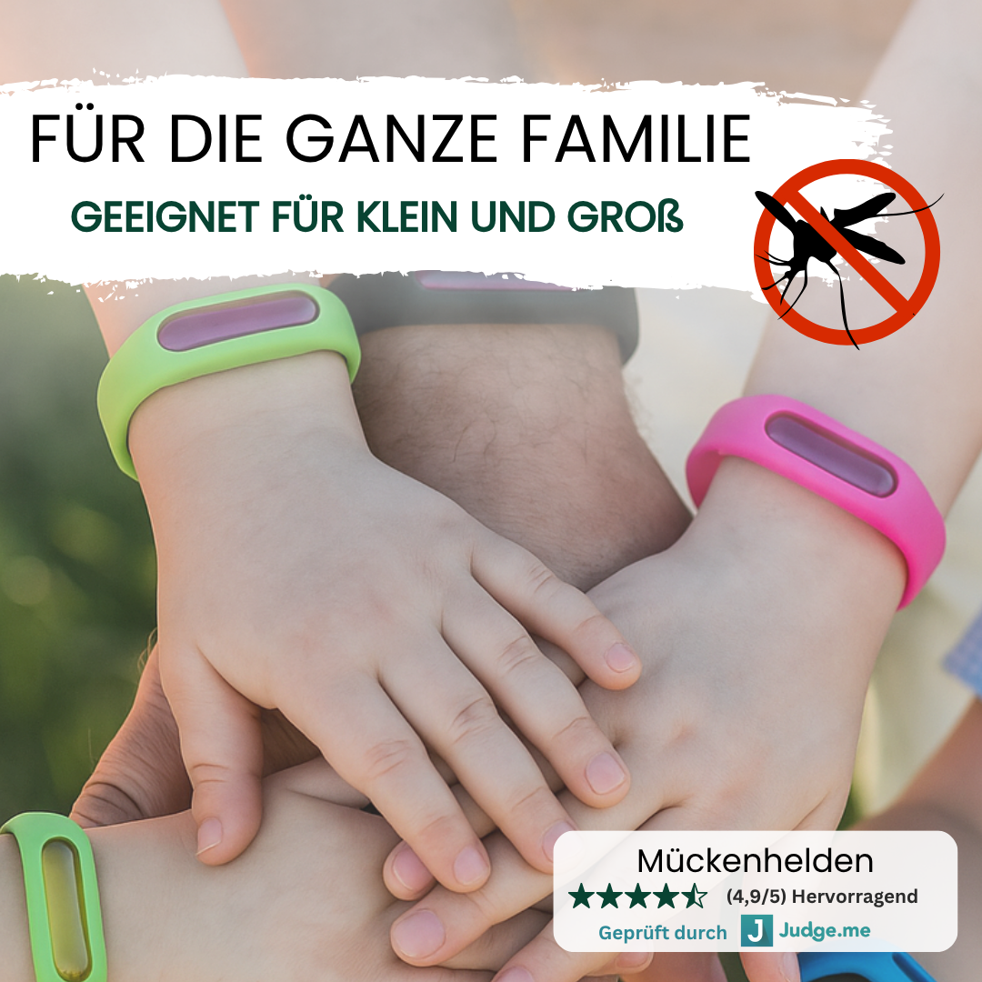 Summi- Mücken Abwehrband (+ Gratis Schutzsticker & Nachfüller)
