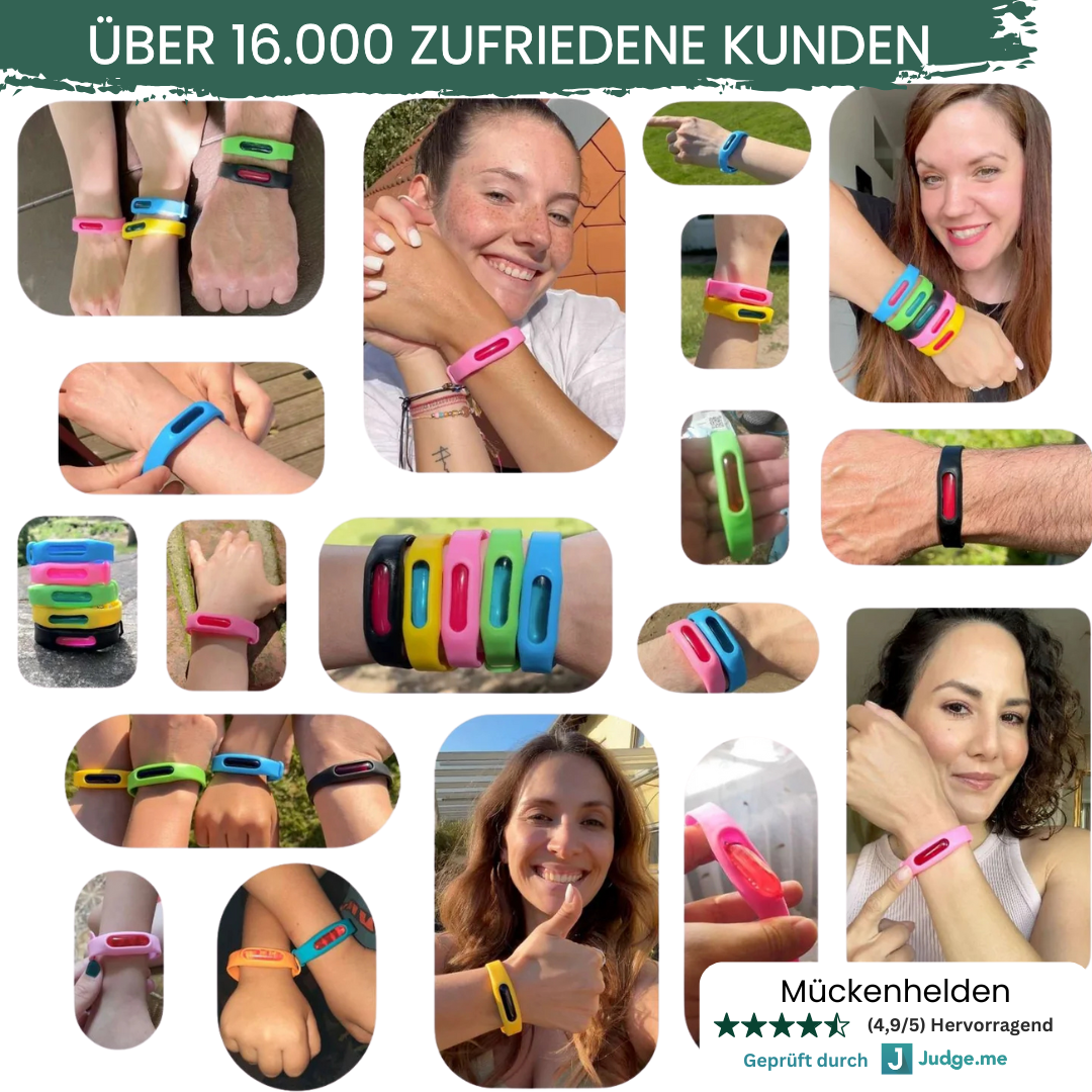 Summi- Mücken Abwehrband (+ Gratis Schutzsticker & Nachfüller)