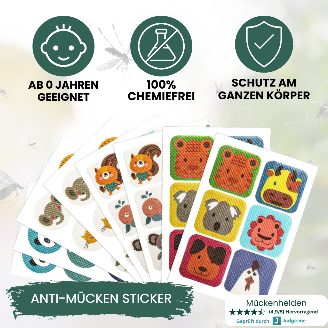 Anti-Mücken Sticker (50 Stück)