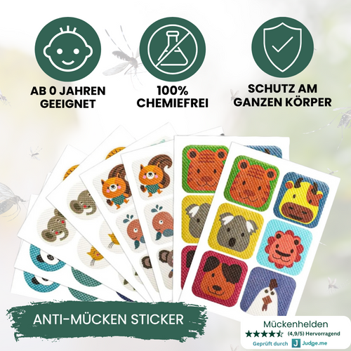 Anti-Mücken Sticker (50 Stück)