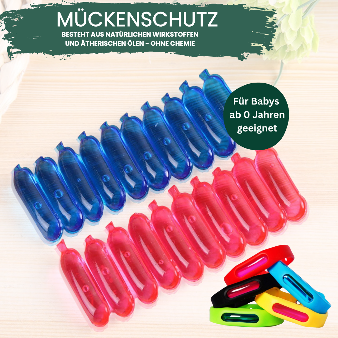 36x Mückenschutz Sticker + 10x Nachfüllkapsel