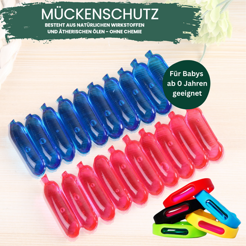 108x Mückenschutz Sticker + 30x Nachfüllkapsel