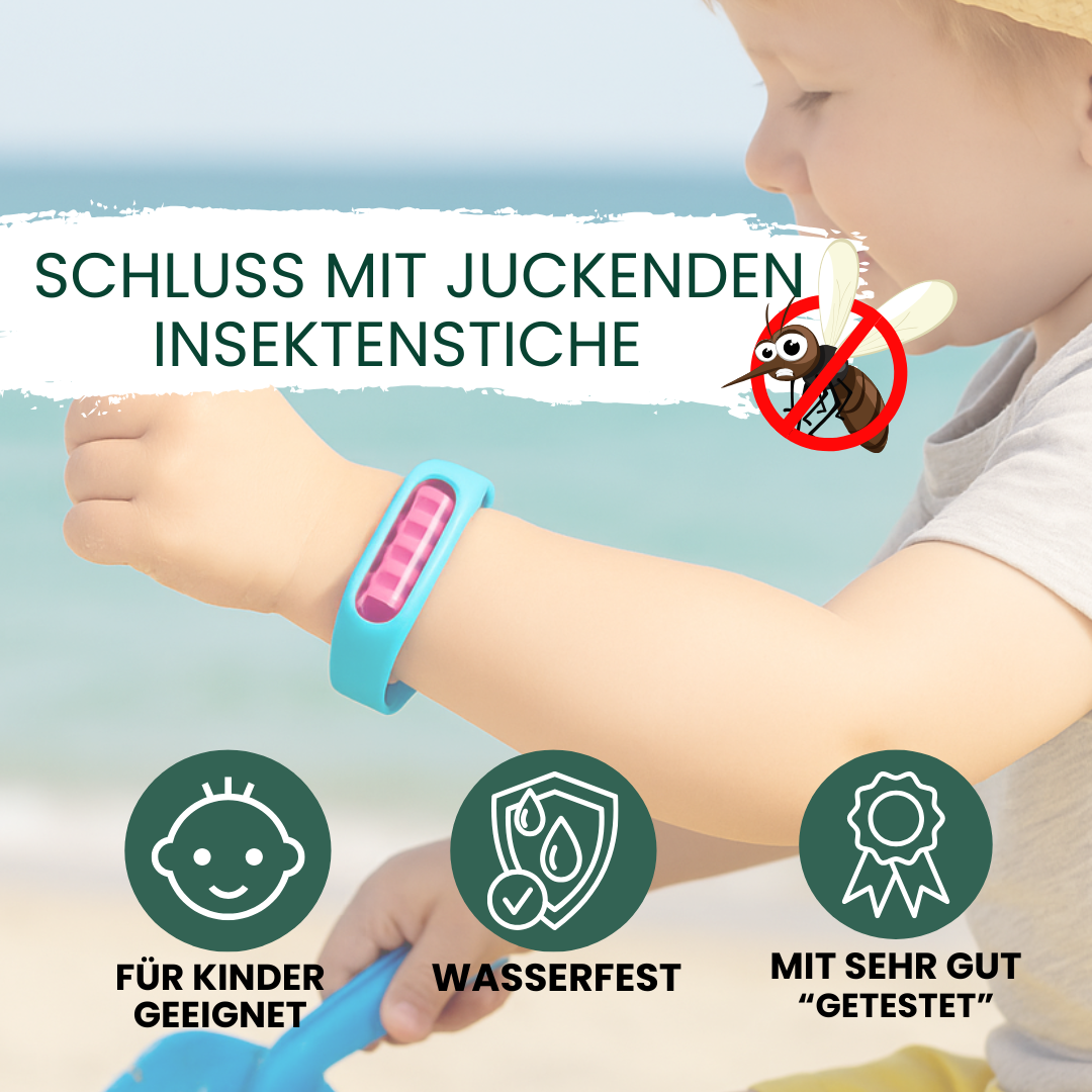 36x Mückenschutz Sticker + 10x Nachfüllkapsel